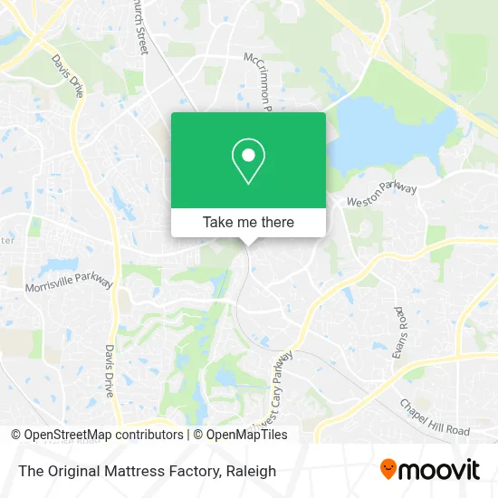 The Original Mattress Factory map
