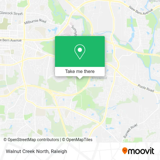Walnut Creek North map