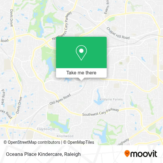Oceana Place Kindercare map