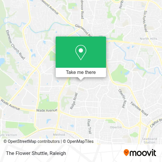 The Flower Shuttle map