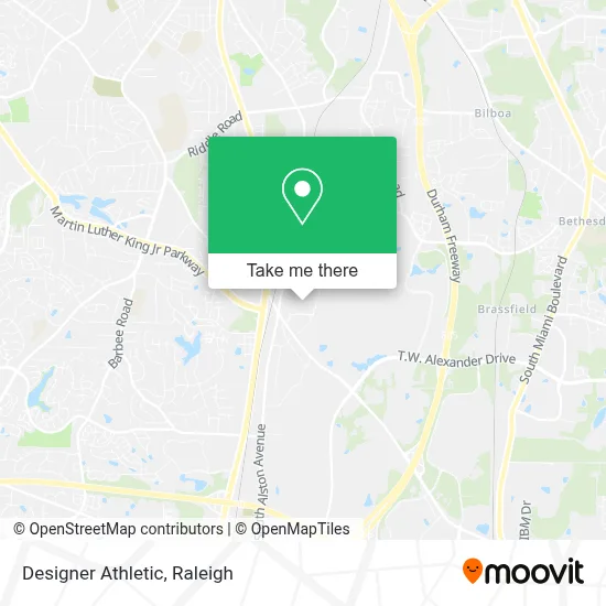 Designer Athletic map