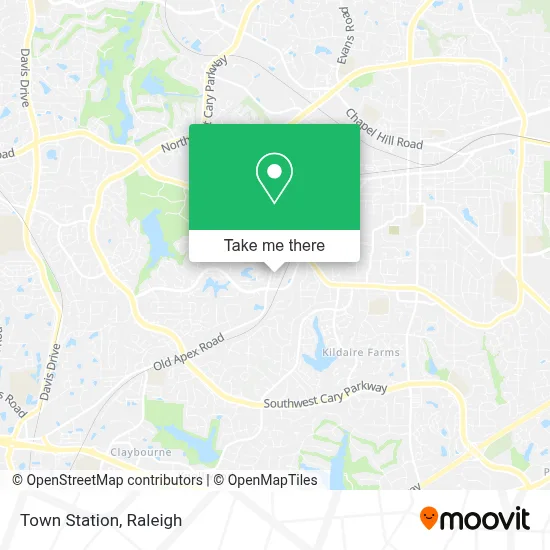 Town Station map