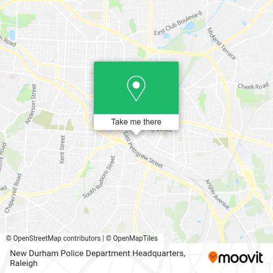 New Durham Police Department Headquarters map