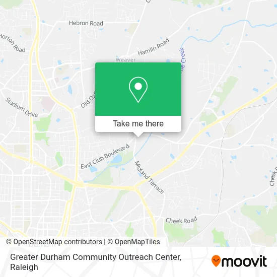 Greater Durham Community Outreach Center map