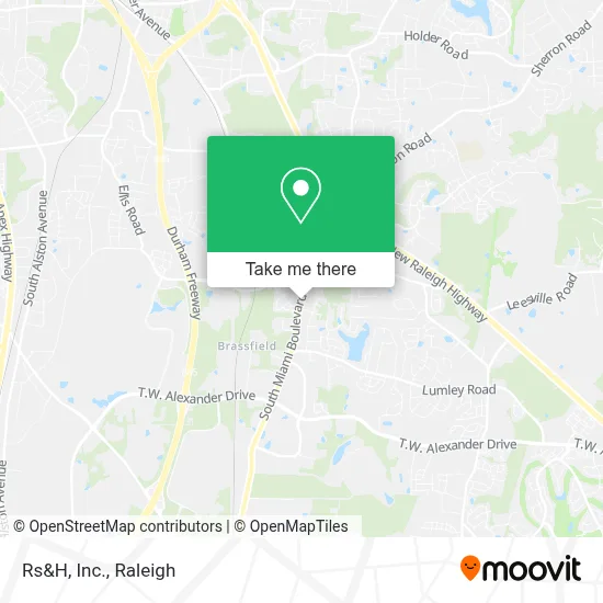 Rs&H, Inc. map