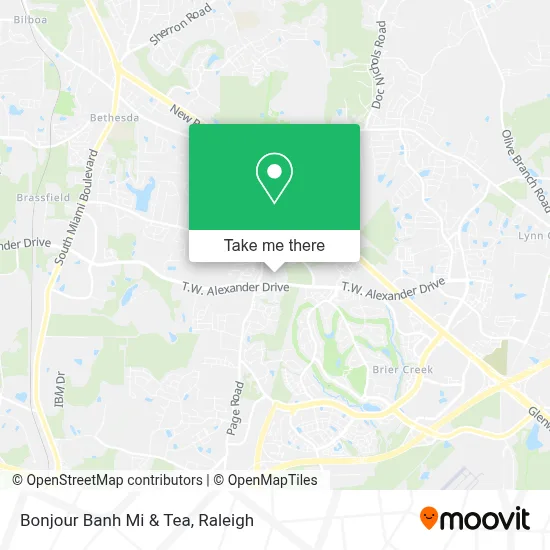 Bonjour Banh Mi & Tea map