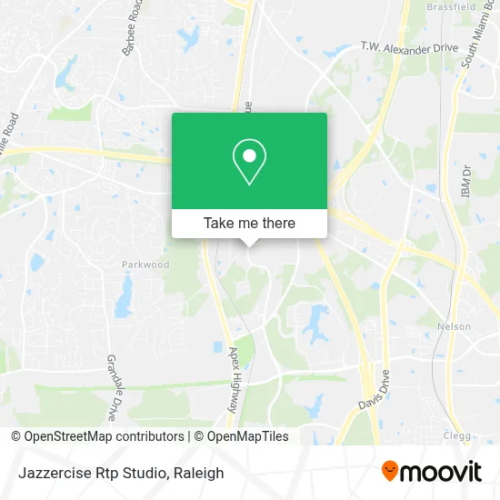 Jazzercise Rtp Studio map