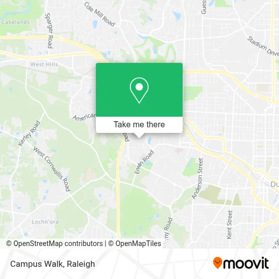 Campus Walk map