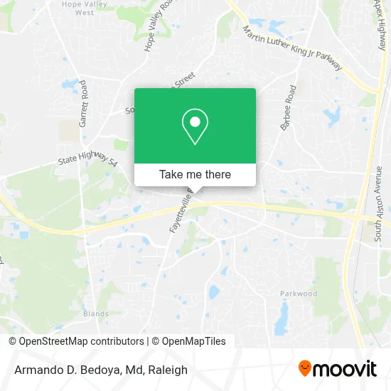 Armando D. Bedoya, Md map