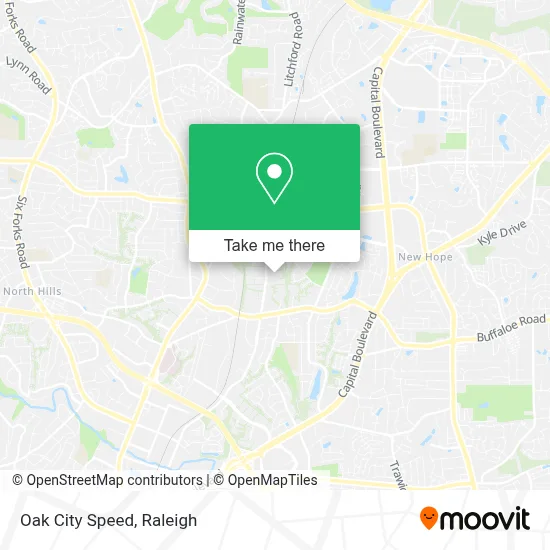 Oak City Speed map
