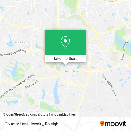 Country Lane Jewelry map