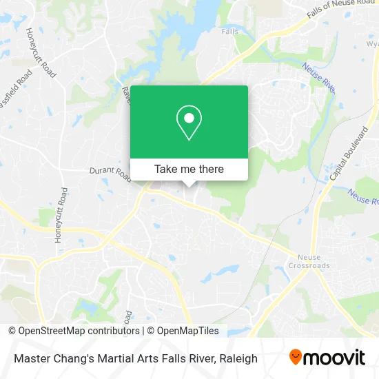 Master Chang's Martial Arts Falls River map