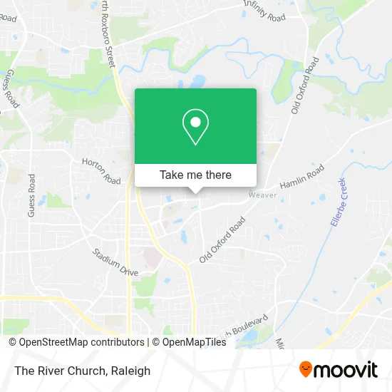 The River Church map