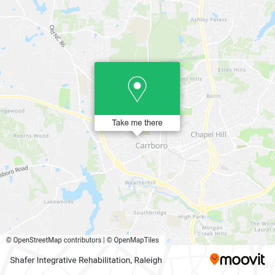 Shafer Integrative Rehabilitation map