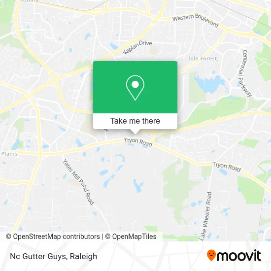 Nc Gutter Guys map