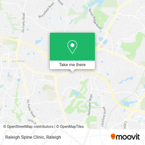 Raleigh Spine Clinic map