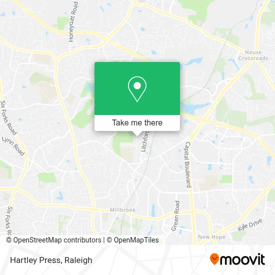 Hartley Press map