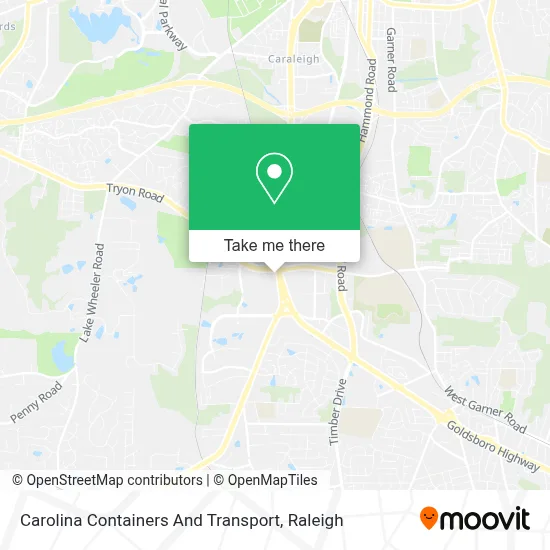 Carolina Containers And Transport map