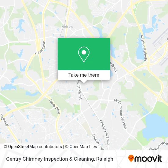 Gentry Chimney Inspection & Cleaning map