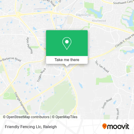 Friendly Fencing Llc map