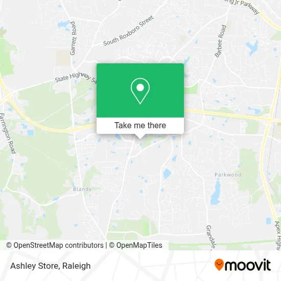 Ashley Store map