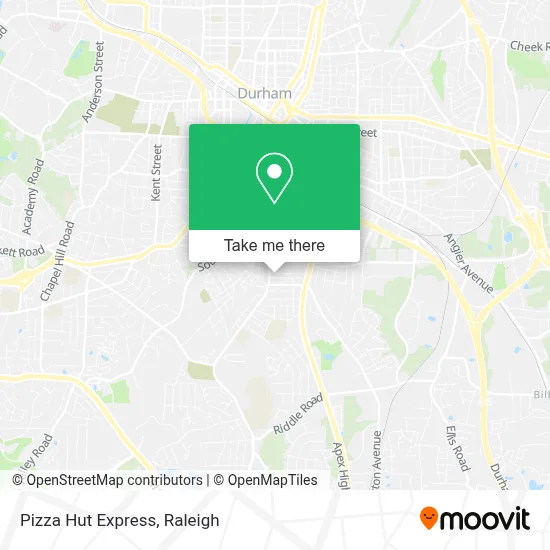 Pizza Hut Express map