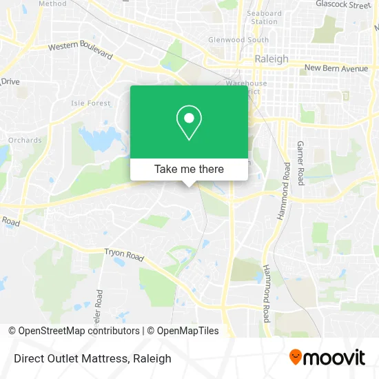 Direct Outlet Mattress map