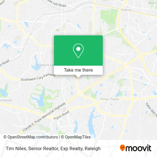 Tim Niles, Senior Realtor,  Exp Realty map