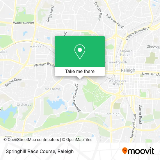 Springhill Race Course map