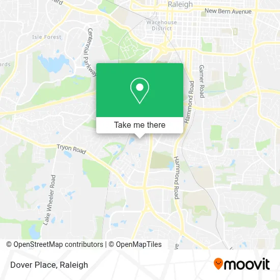 Dover Place map