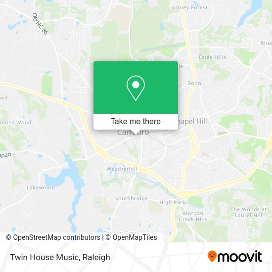 Twin House Music map