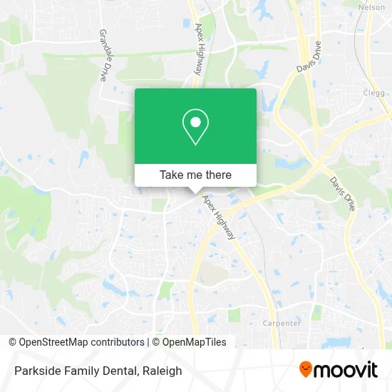 Parkside Family Dental map