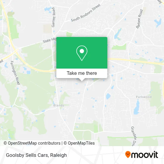 Goolsby Sells Cars map