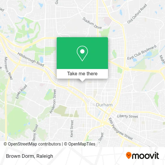 Brown Dorm map