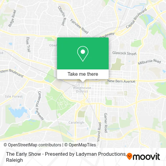 The Early Show - Presented by Ladyman Productions map
