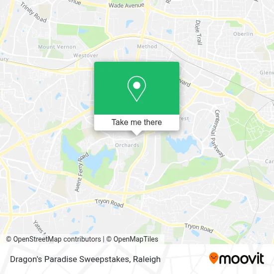 Dragon's Paradise Sweepstakes map