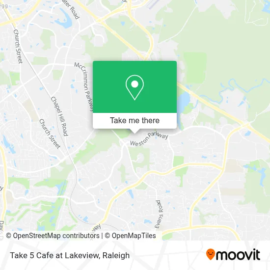 Take 5 Cafe at Lakeview map