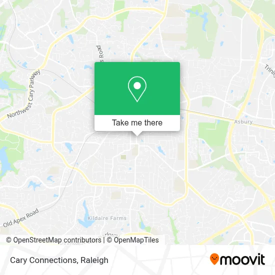 Cary Connections map