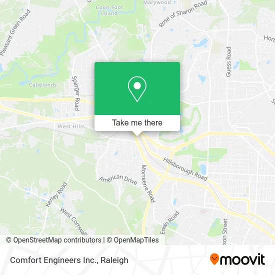 Comfort Engineers Inc. map