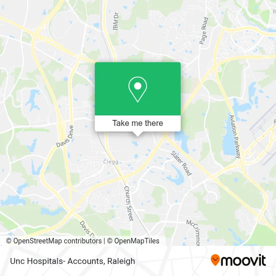 Unc Hospitals- Accounts map
