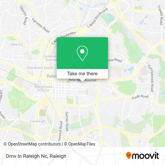 Dmv In Raleigh Nc map