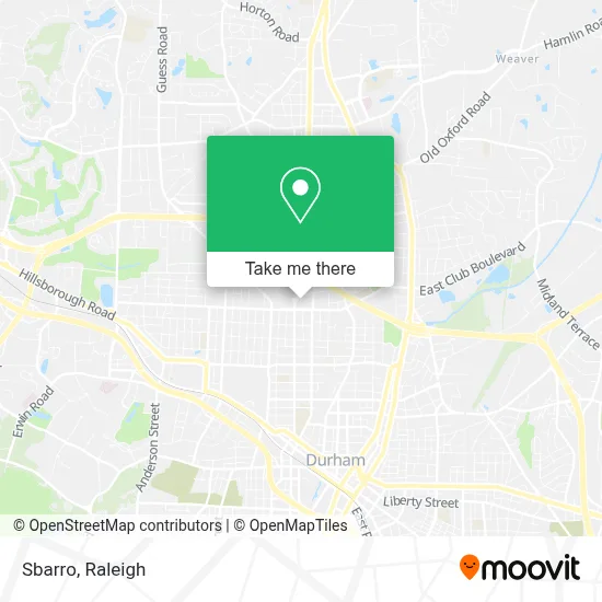 Sbarro map
