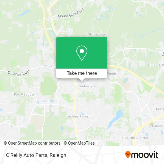 O'Reilly Auto Parts map