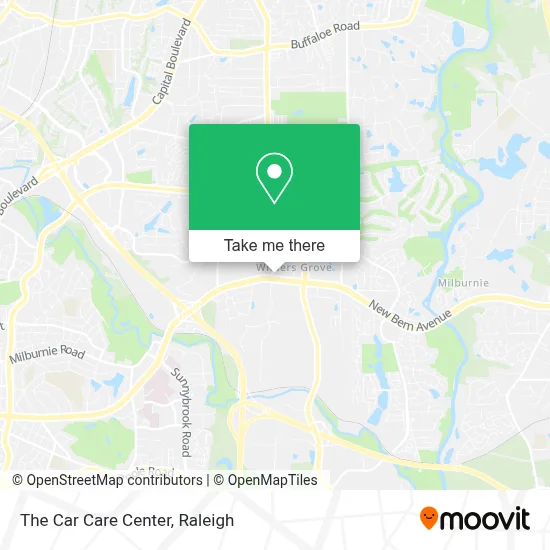 The Car Care Center map