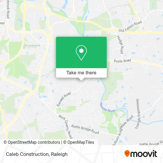 Caleb Construction map
