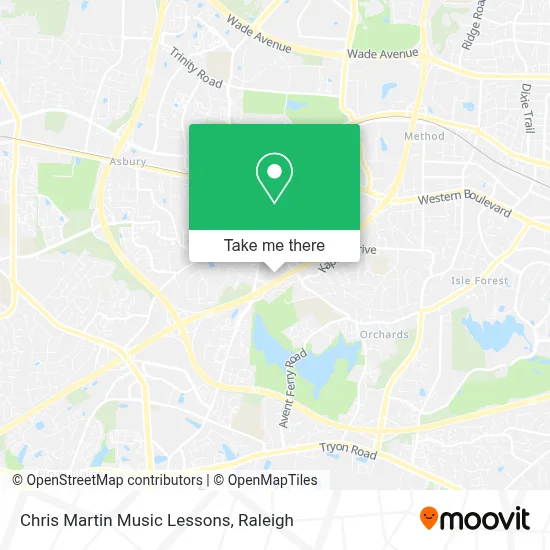 Chris Martin Music Lessons map
