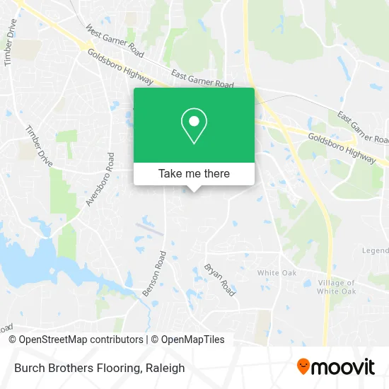 Burch Brothers Flooring map