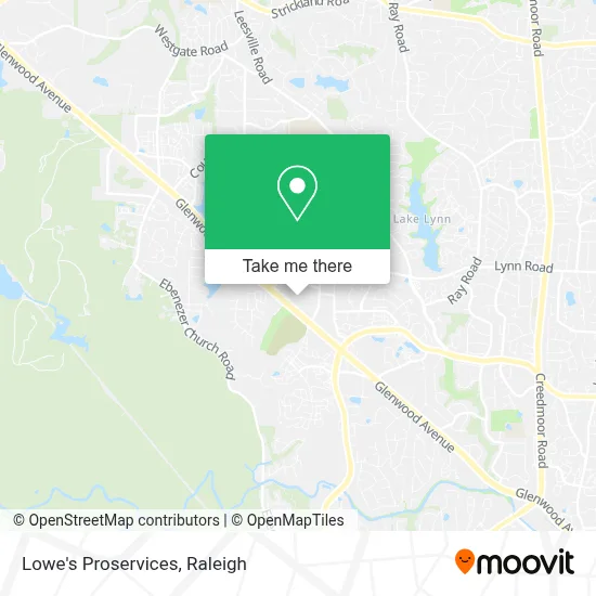 Lowe's Proservices map