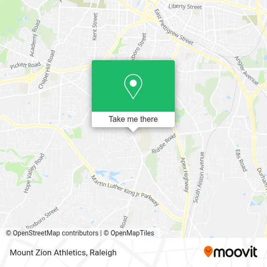 Mount Zion Athletics map