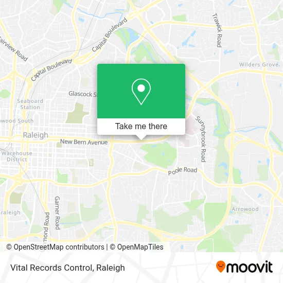 Vital Records Control map